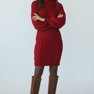 Abercrombie & Fitch Red Knit Dress